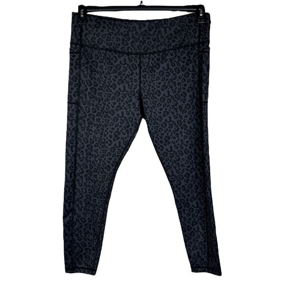 Athlux XX-Large Ankle Leggings Leopard Print Pockets Drawstring Elastic Waist - Picture 1 of 10